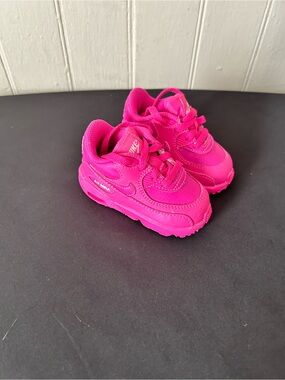 Nike Air Max 90 LTR /Laser Fuchsia/4C -Baby/Toddler/Like New